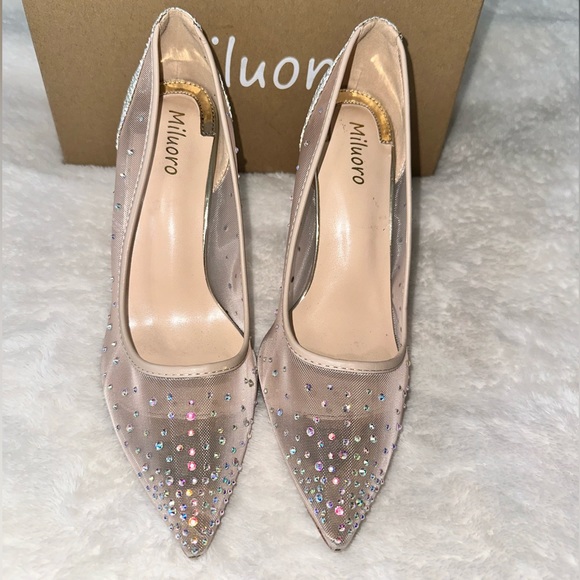 Miluoro Rhinestone Heels - Picture 2 of 10